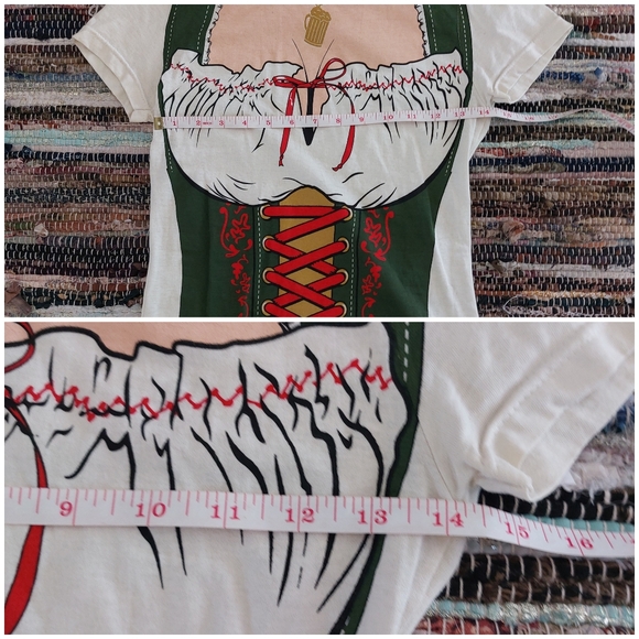 Bay Island Sportswear Costume Fraulein Oktoberfest Beer Adult Womens T-Shirt - Picture 12 of 13